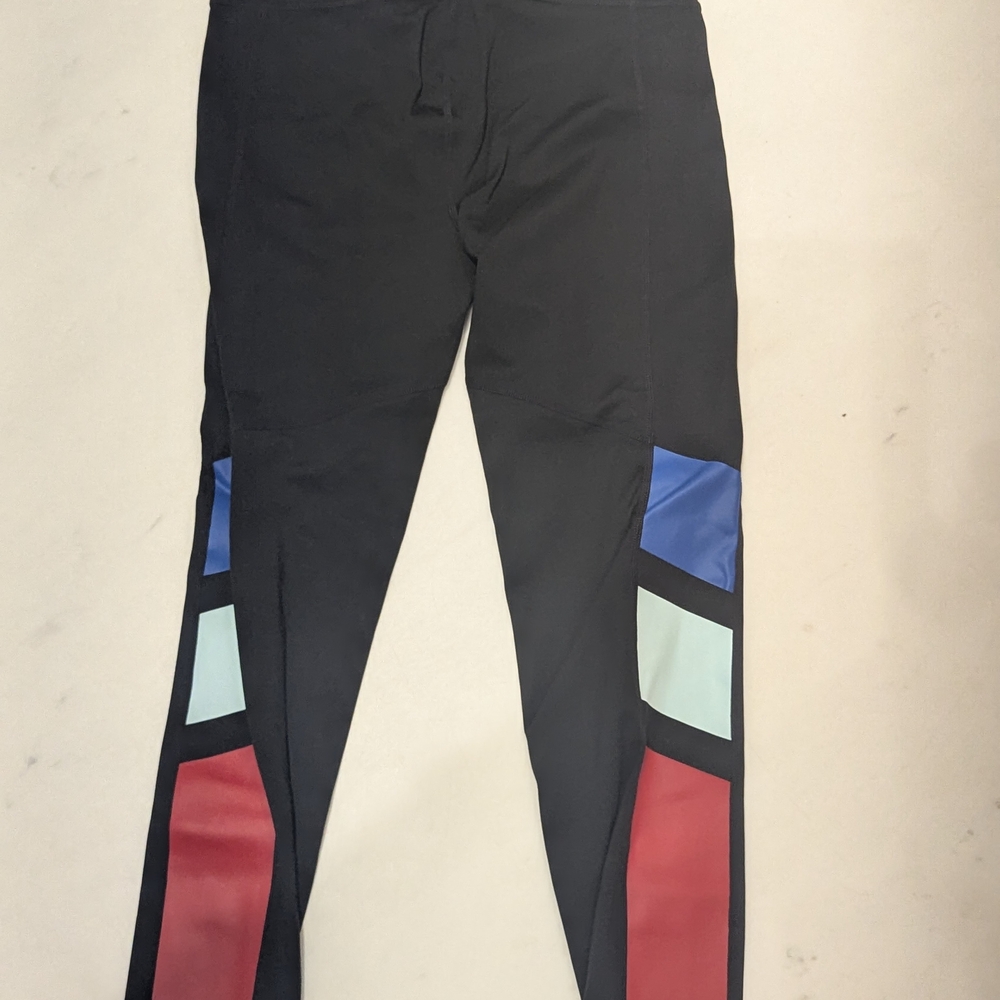 GAP Black Joggers with Red, Blue, and Cream Accents